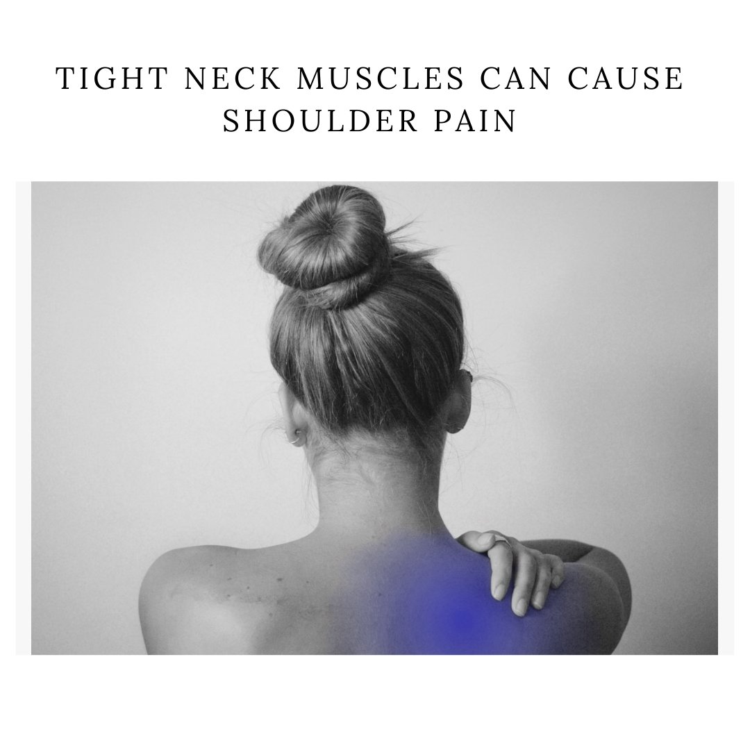 BodyTechPhysio's tweet image. Stretching your neck can help reduce tension and relieve pain in the shoulder. Tightness in your neck can restrict how your shoulder moves. Over time this change in movement can lead to pain in either the shoulder or the neck. 
#neckandshoulderpain  #workfromhome #bodytechphysio