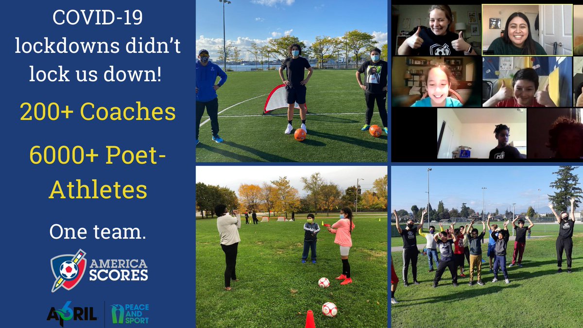 Shout out to all our SCORES coaches for keeping 6,000+ poet-athletes engaged with their soccer teams and feeling safe, supported, connected, and hopeful over the past year. #IDSDP2021 #whitecard