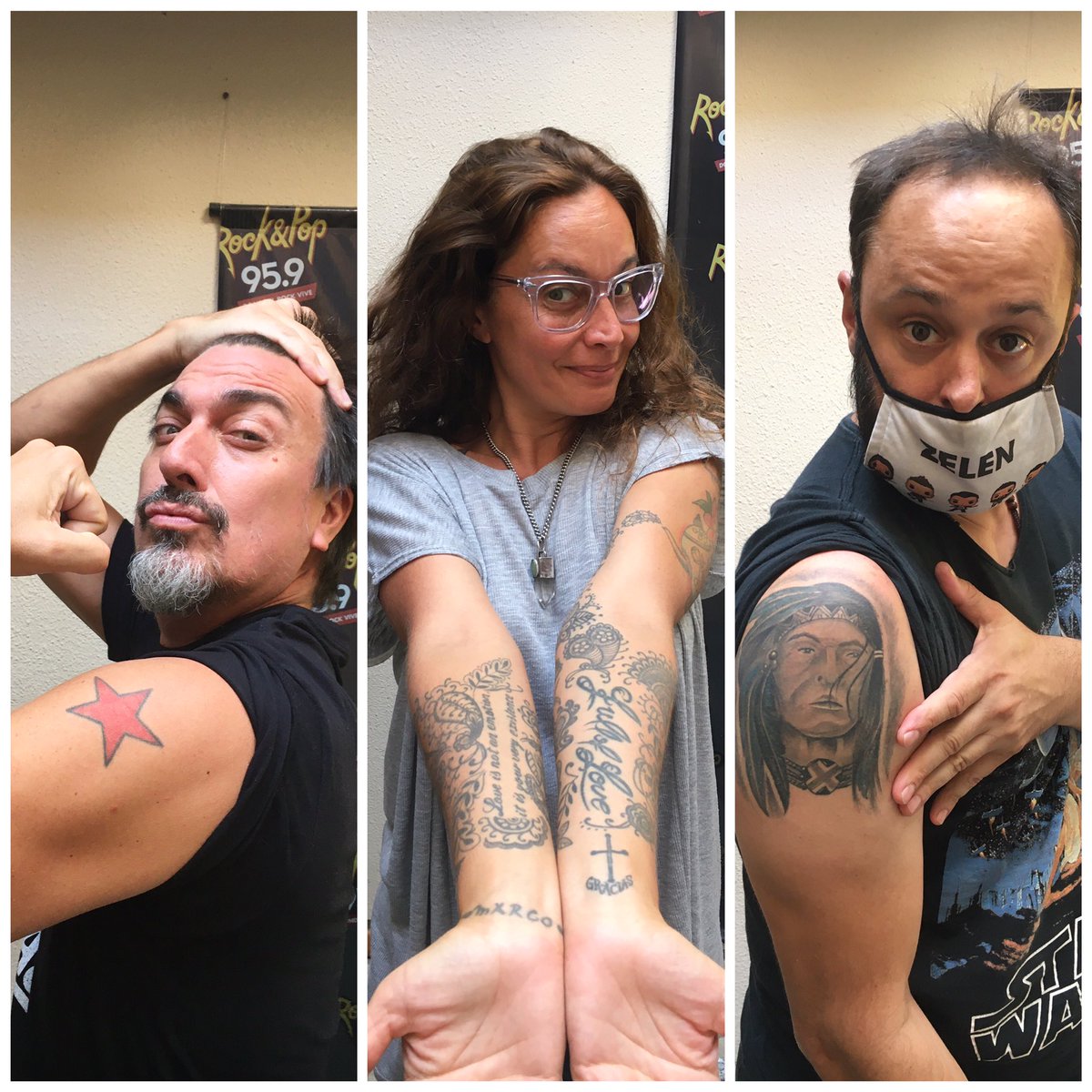 fmrockandpop's tweet photo. [AIRE] 🔴 para #LlaveEnMano 💉  

❗️¿Te arrepentís de algún tatuaje? /  ¿qué te tatuarías? 💥

@joefernandezok @PolloCervino @VeroTossounian 👉 de 13 a 16hs 

Mensajes al📳11-7082-0959
🎧https://t.co/y7V8aLMR2Z 
📱App Rock&amp;Pop https://t.co/YhzssUnHpG