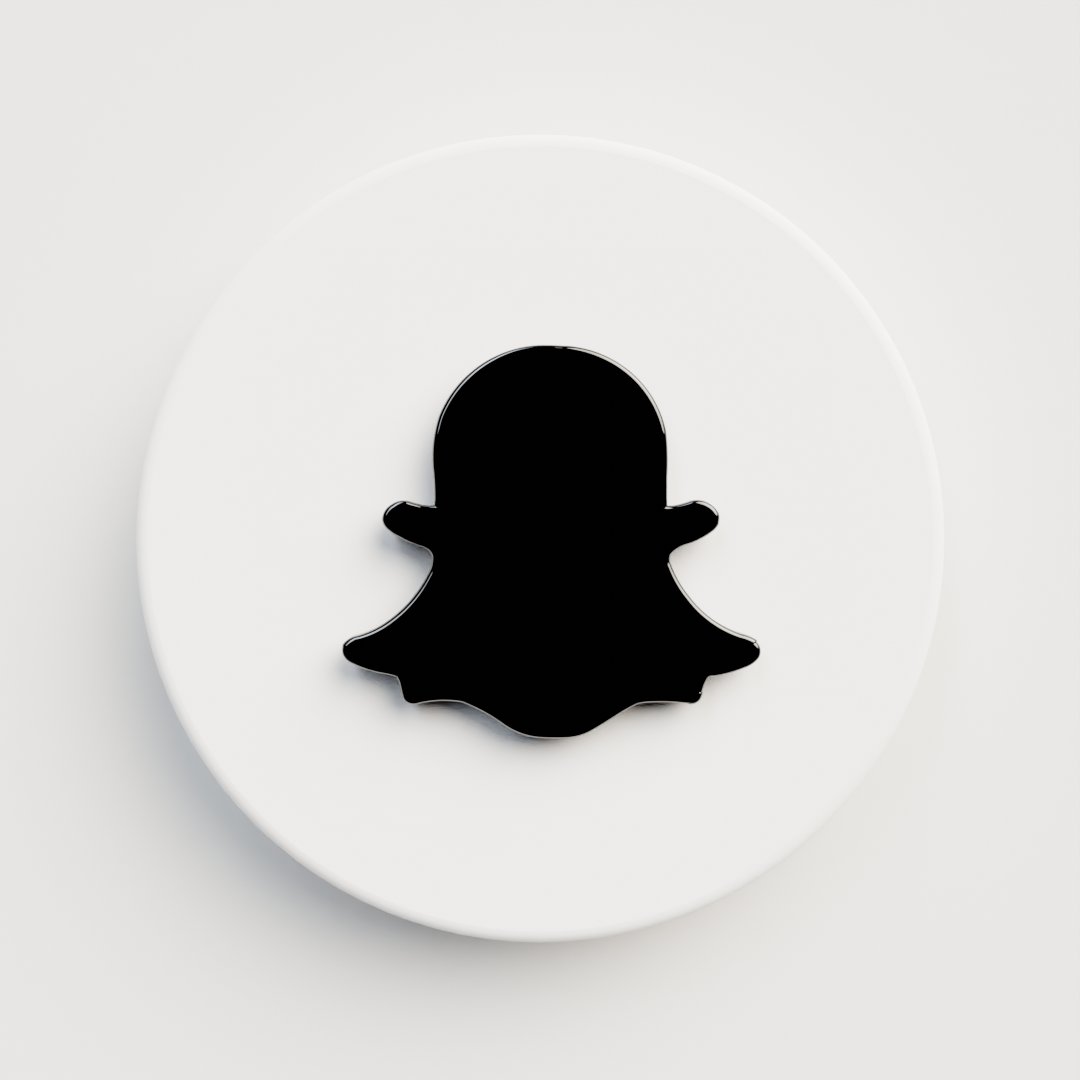 Pretesh Rajput on X: Snapchat Icon made in 3D with Blender stay