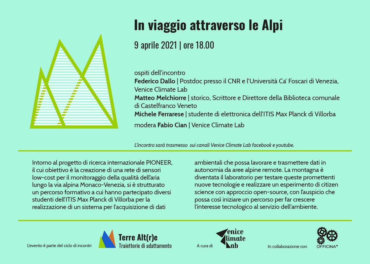 Questo venerdì... #VeniceClimateLab #terreAltre