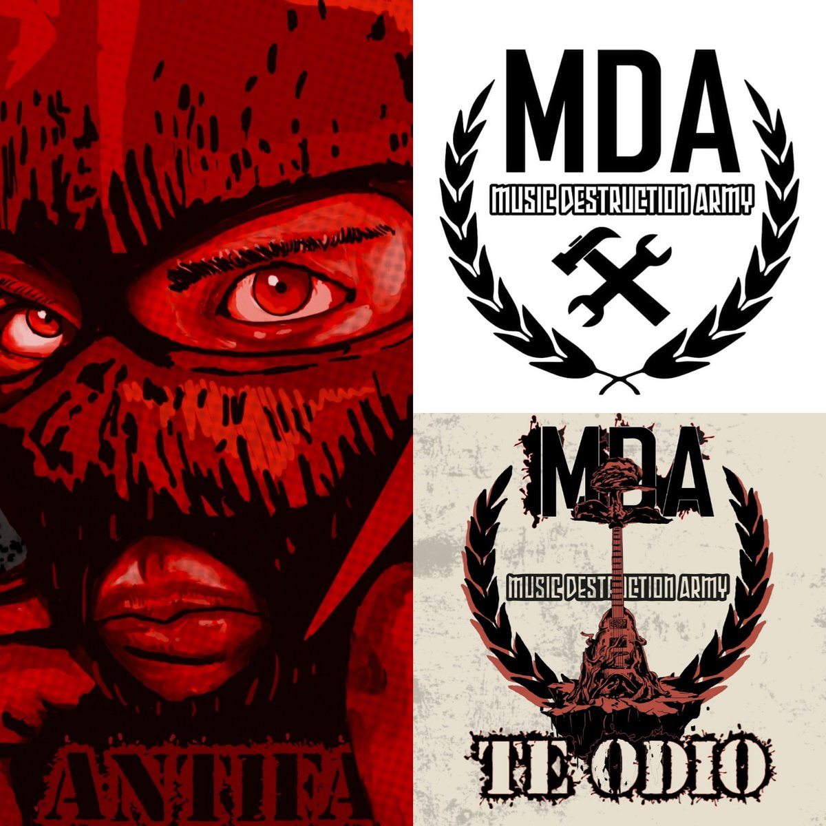 Después de este año de mierda, y con un renacer entre medio, a estas alturas ya tendriamos de tener cositas nuevas para enseñaros...pero despues de 2 meses separados por los confinamiemtos perimetrales, pronto  llegaran y valdra la pena!!!ÚNETE A LA MDA!!!
MUSIC DESTRUCTION ARMY