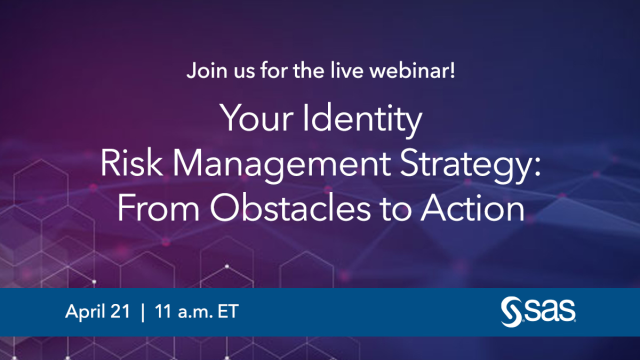 Join our experts in part two of the SAS Identity Series as we discuss how to effectively move your identity risk management strategy forward in the organization – from next steps to overcoming obstacles to successful execution. bit.ly/3wsHuVD