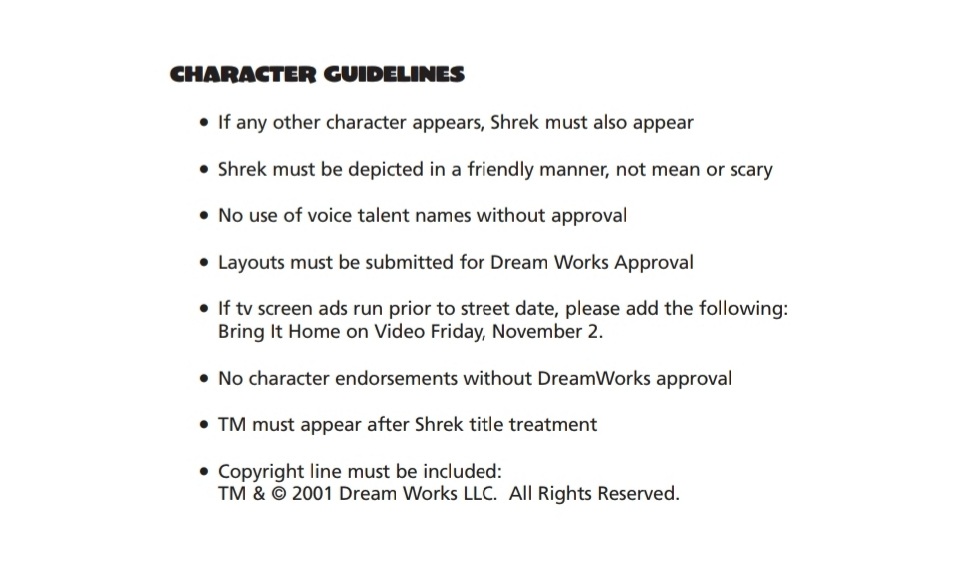 I think my favorite thing on the disc is the character guidelines, especially the first 2