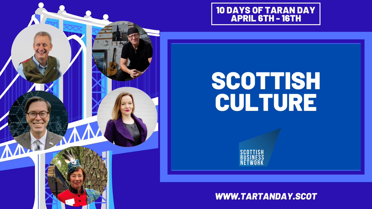 Up next is our discussions all about Scottish Culture. 

Join us to hear from #Poets, #Musicians, #Dancers, Portrait #Artists and #Clan Chiefs 

tartanday.scot #tartanday #scotlandisnow