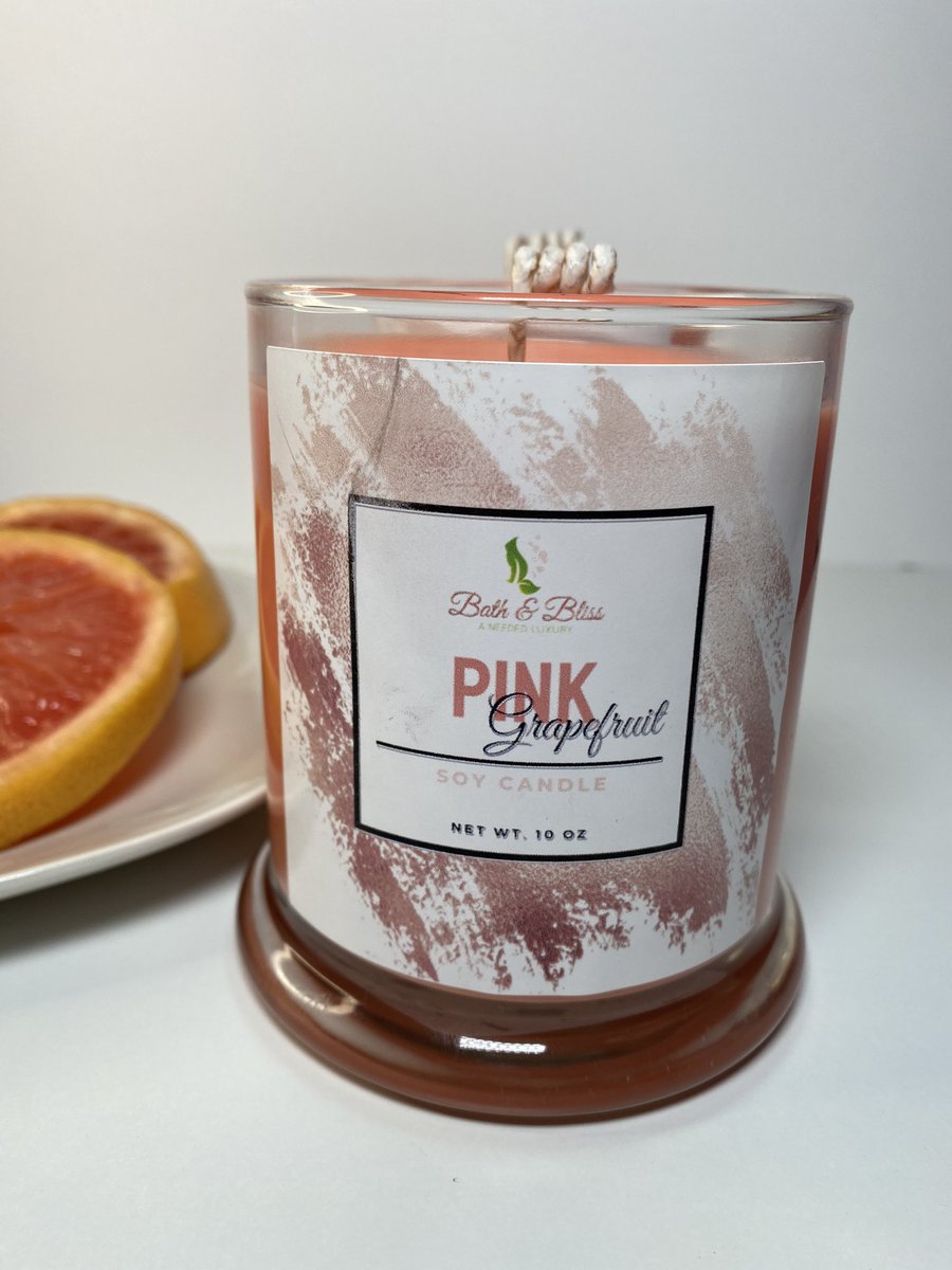 Mandarin & Citron Soy Candles and Pink Grapefruit Candles available today at mybathandbliss.com #bathandbliss #bathandblissbyche #etsy #soycandles #springcandles #mandarin #pinkgrapefruit #BlackOwnedBusiness #BlackOwnedBusinesses #SmallBusiness #naturalbathandbodyproducts