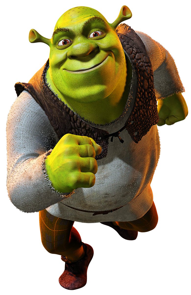 High res renders of Shrek and Fiona