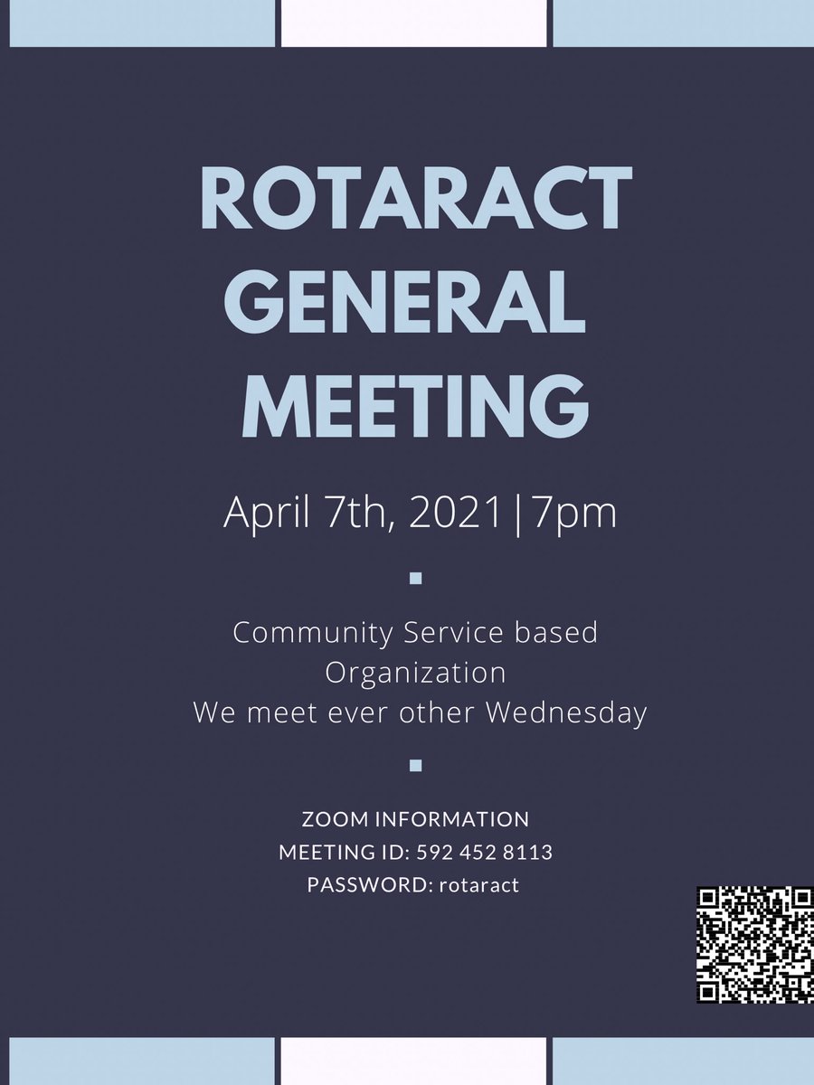 OU_Rotaract's tweet image. Join us for our general meeting on Wednesday 7pm. Feel free to join us for our board meeting by 6:45. Tell your friends to tell their friends. See you there!!!!
