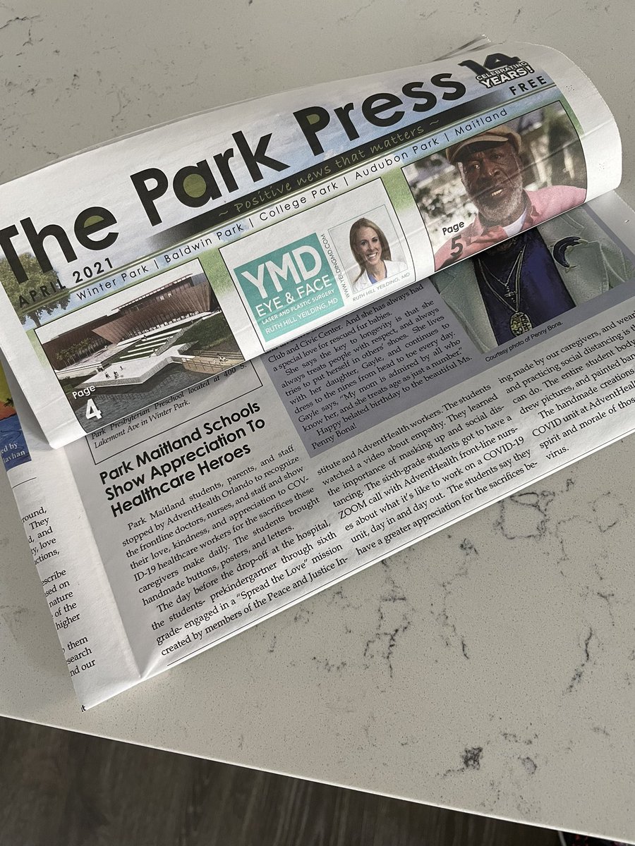 #empathy lesson that will last a lifetime. Students @ParkMaitland say they are forever change by #COVID19 & so #Grateful to #HealthcareHeroes @AdventHealthCFL & around the world. #feelwhole #compassion #kindness #KindnessMatters #appreciation. @theparkpress