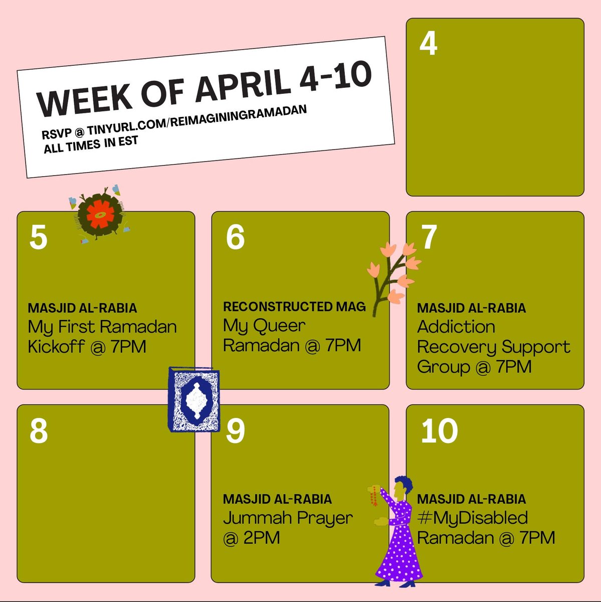 TheMASGD's tweet image. Collaborating with @MuslimJustice @masjidalrabia &amp;amp; Reconstructed Mag on #ReimaginingRamadan is warming our hearts! Check out programming from our sibling orgs below and read our shared commitment to marginalized Muslims at docs.google.com/document/d/1RQ…