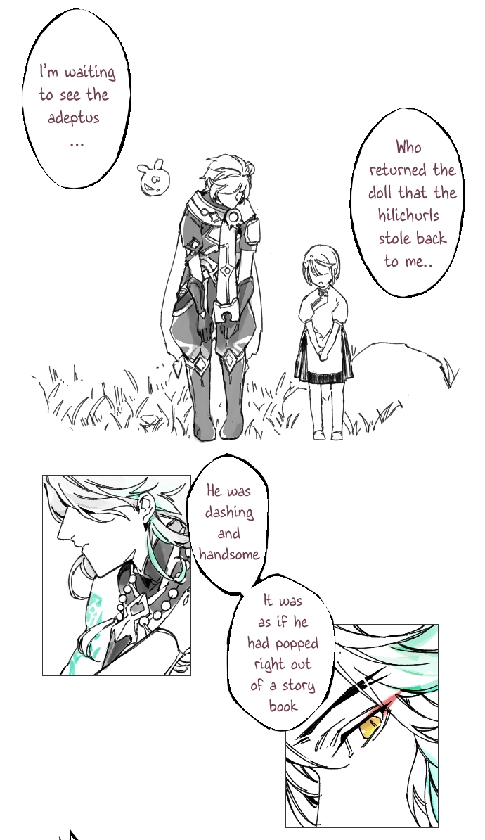 The story with Little Lou with a little touch of myself for Xiao x Aether feels 💞 

Part 1 
*since this is long af. Find the next part in my reply to this post*

#XiaoAether 
 #原神 