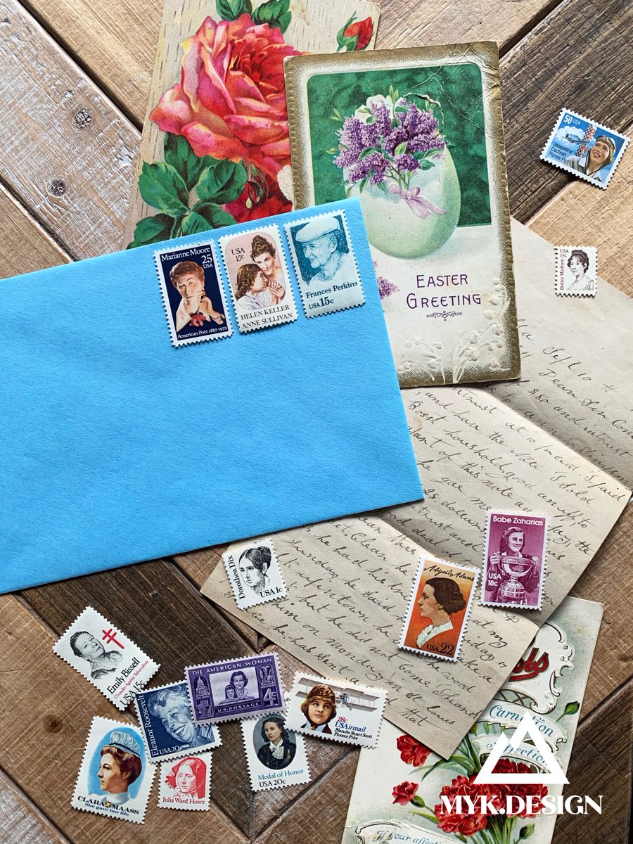DesignMyk's tweet image. 15 Famous Women Stamps - Postage for 5 Letters | Vintage Postage Stamps for Mailing or Crafts and Scrapbooking etsy.me/3wxAHKc via @Etsy
