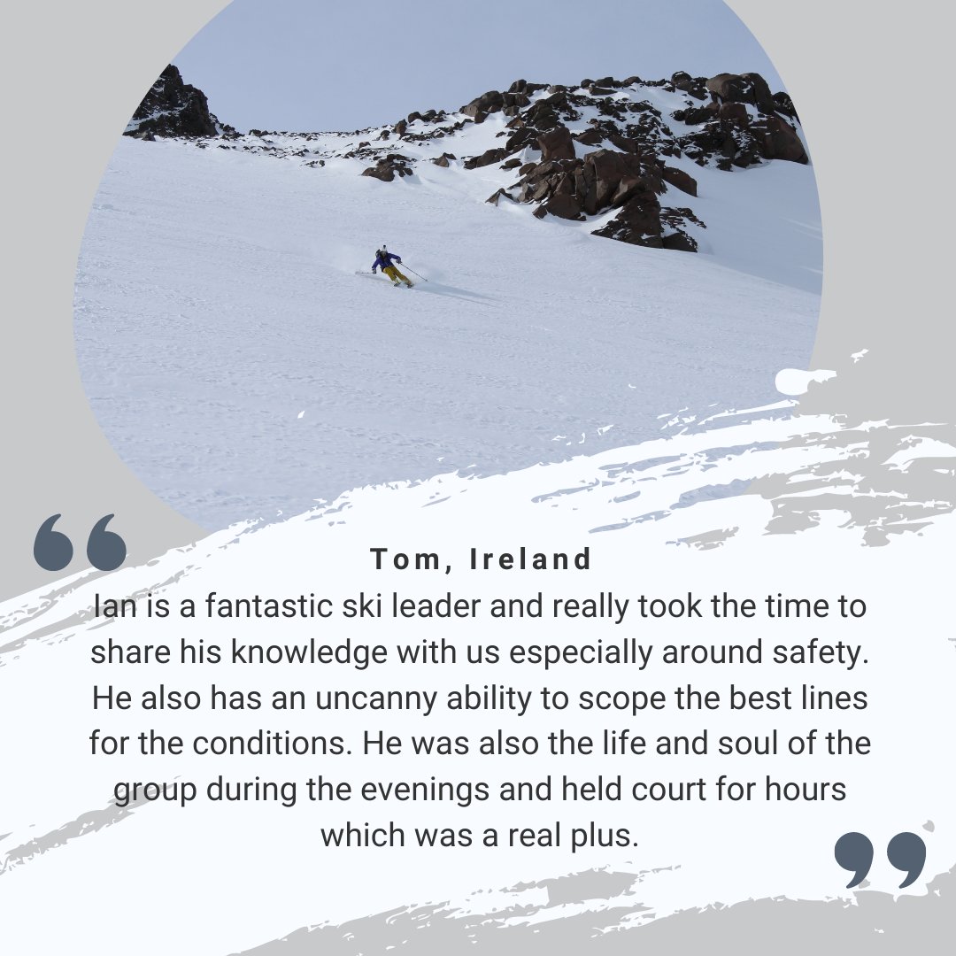 ⭐️It's Testimony Tuesday  ⭐
T️his week, Tom tells us all about skiing the best lines alongside world champ Ian McIntosh !