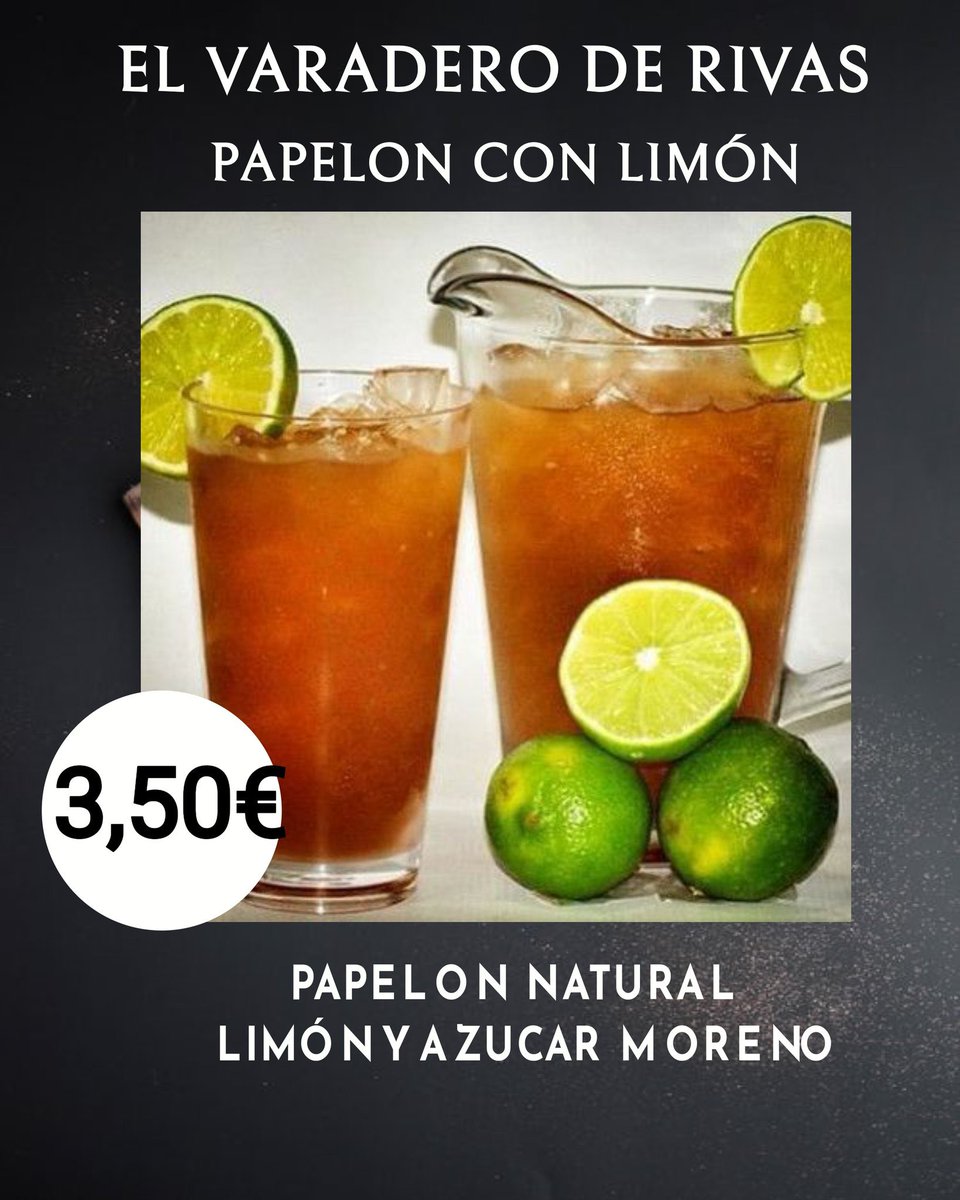 rivascentro's tweet image. Has probado el papelón con limón 🍋 de Varadero? Esta primavera y verano no dejarás de refrescarte! @deKubiertos #varadero #Rivas #latindrinks #latinfood #delivery
