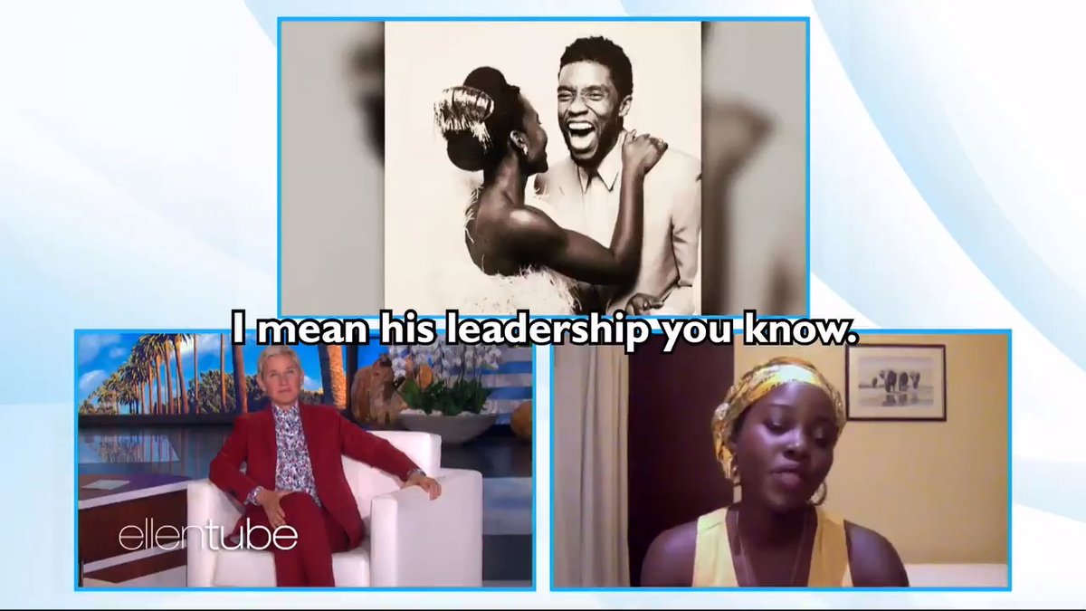RT @TheEllenShow: .@Lupita_Nyongo talked about her love for Chadwick Boseman. https://t.co/9mfoj6IV7e
