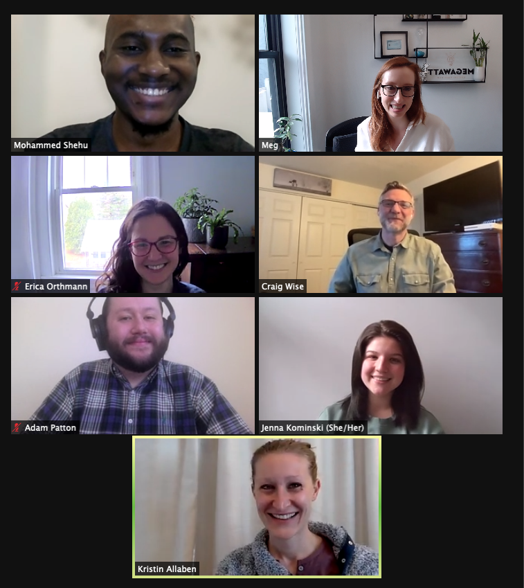 MegawattContent's tweet image. Snapshot from this morning’s new team member welcome session. We are so grateful for the breakthroughs in #remotework that allow us to work with incredible talent from around the world! And welcome to the crew @ShehuPHD! #contentmarketing #distributedteam