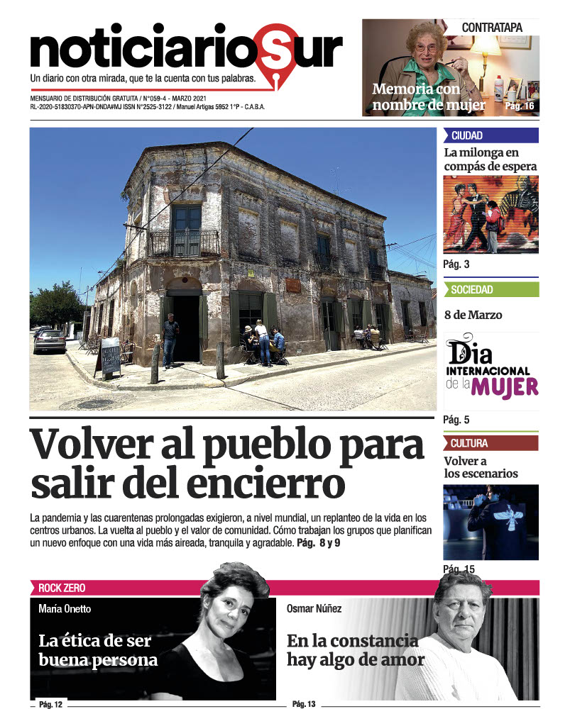 El movimiento migratorio  
desde las grandes #ciudades🏙️
a los #pueblos🏘️
El surgimiento de un #nuevoenfoque #comunitario🤝
Todo sobre el #DiadelaMujer #8M
El #tango pujando por su vuelta a las #milongas 
Y la #musica intentando volver a pisar los #escenarios  
Entrevistas y más!