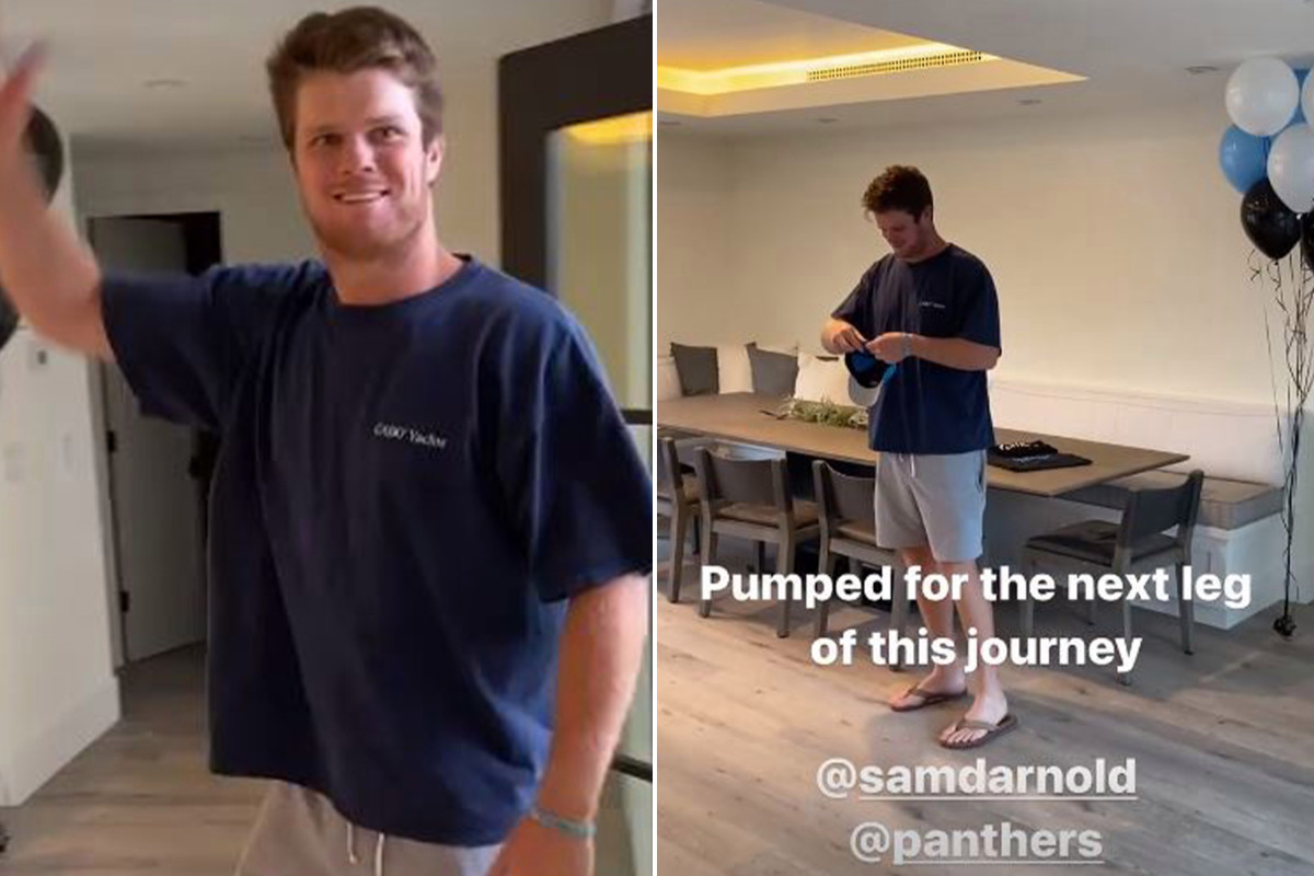 Sam Darnold partied it up after Jets traded him to Panthers