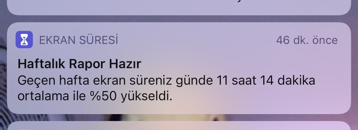 Telefona çok bakamadım cnm görmemişim mesajını