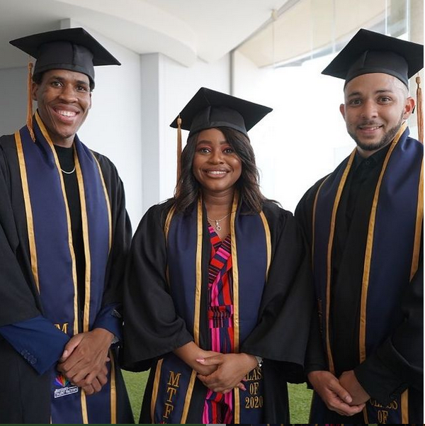 TheNamibian's tweet photo. Namibians Riejhaat Wolhuter, Humbuhumbu 'Shona' Ngava, and Hilma Sheehama, along with other African film and production enthusiasts, on Tuesday graduated from the MultiChoice Talent Factory's (MTF) Southern African academy. https://t.co/v40lNKfRce https://t.co/xNbyuqkjYl