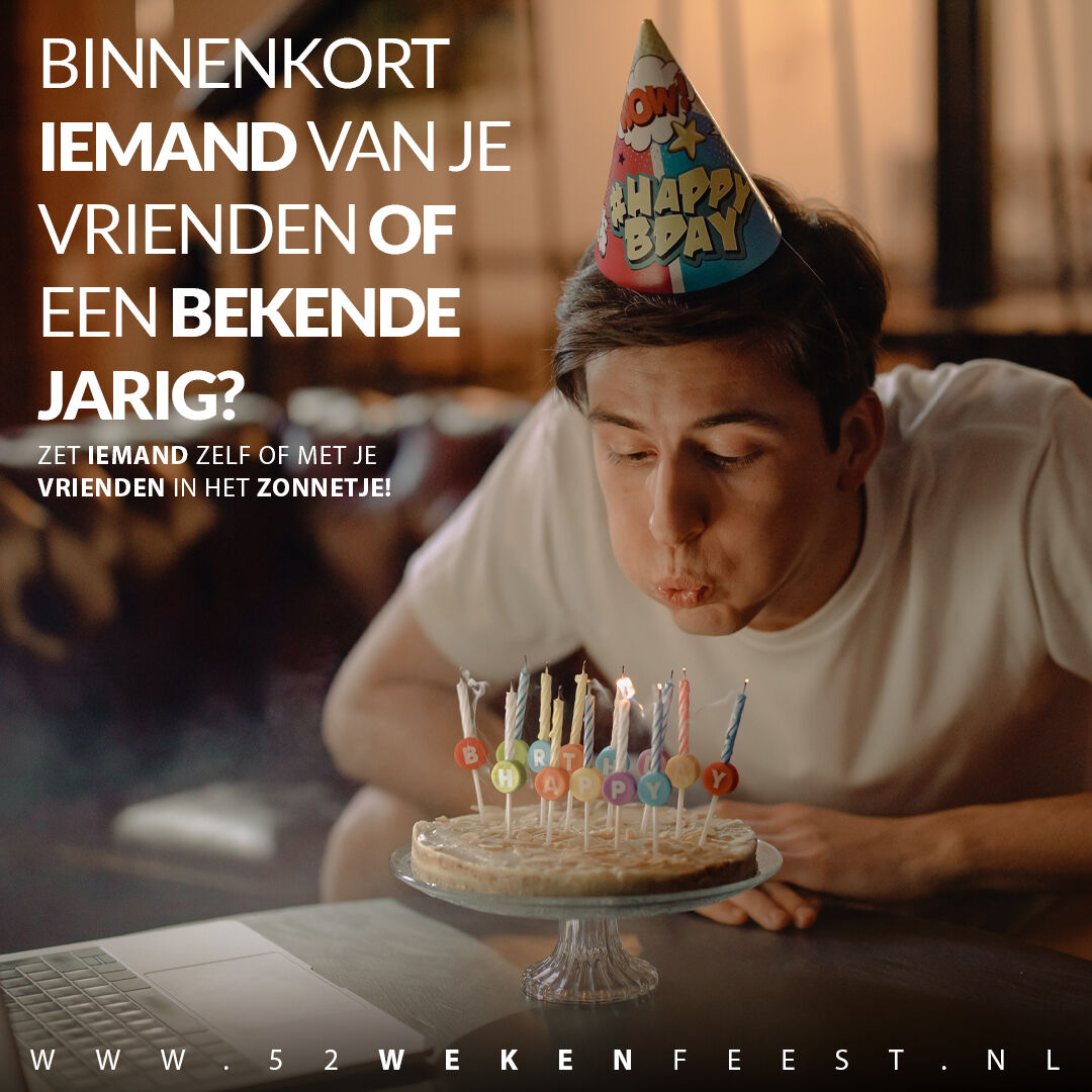 Binnenkort iemand van je vrienden of een bekende jarig?
52wekenfeest.nl

#verjaardag #Feestje #party #alleremmenlos
