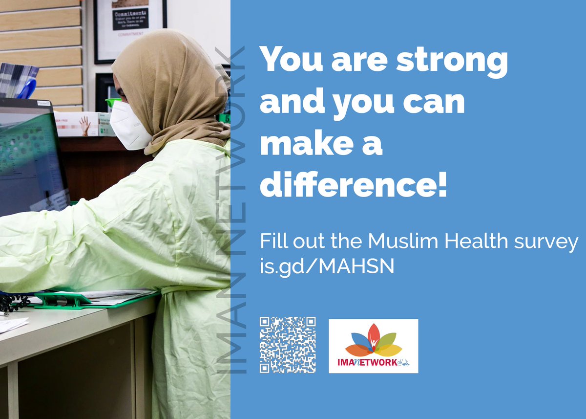 iman_network's tweet photo. MAKE A DIFFERENCE!

As Muslims we need to make change to our healthcare system together!

https://t.co/CtRZ9mXgg0

@initiative4im @khalilcenter @stanfordmmhl @MuslimHealth @TheFYI_org @imanacares https://t.co/icCGU0exU0