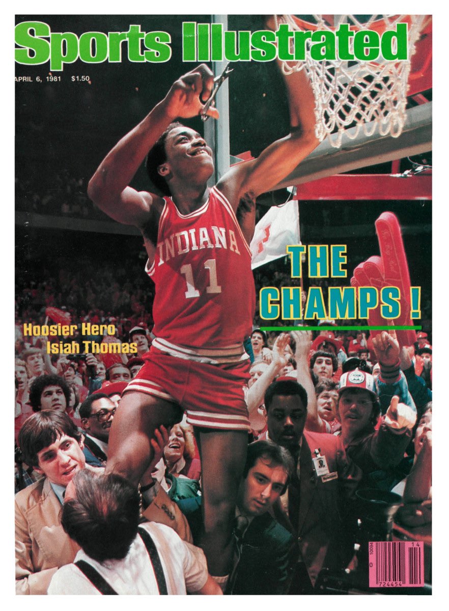 40 years ago today, Isiah Thomas of <a href="/IndianaMBB/">Indiana Basketball</a> on the cover of Sports Illustrated after winning the #NationalChampionship