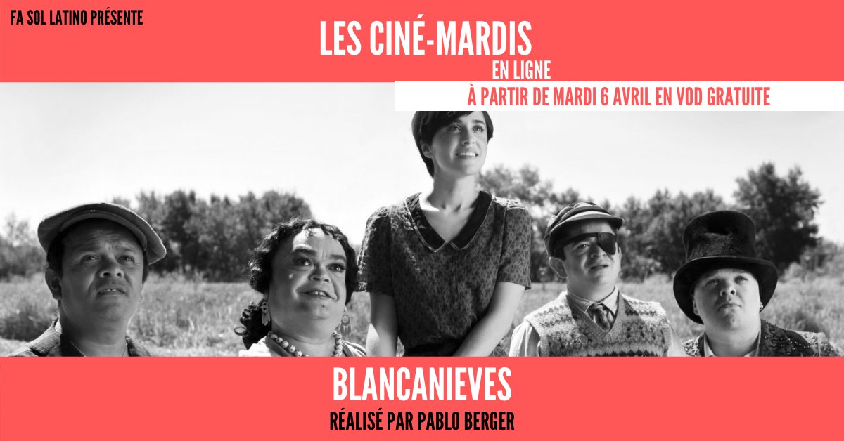 ❯ CINÉ-MARDI – BLANCANIEVES (en ligne) ❮

🍎 "Blancanieves" de Pablo Berger est encore disponible en VOD gratuite pendant une semaine ! 

➜ Pour le voir, c'est ici : ojoloco-grenoble.com/blancanieves !