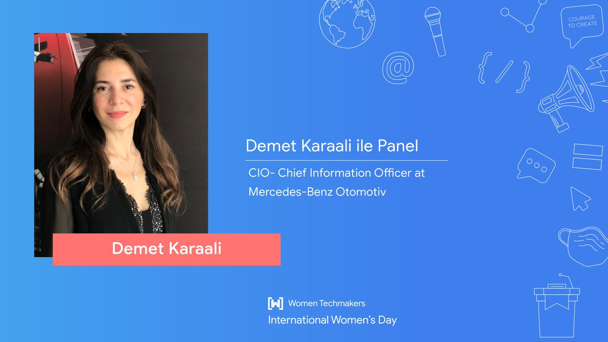 📢Women Techmakers Ekipleri ve Türkiye’deki kadın geliştiriciler olarak bu yılki International Women’s Day etkinliğimizin sıradaki konuşmacısını sizlerle paylaşmaktan büyük mutluluk duyuyoruz!