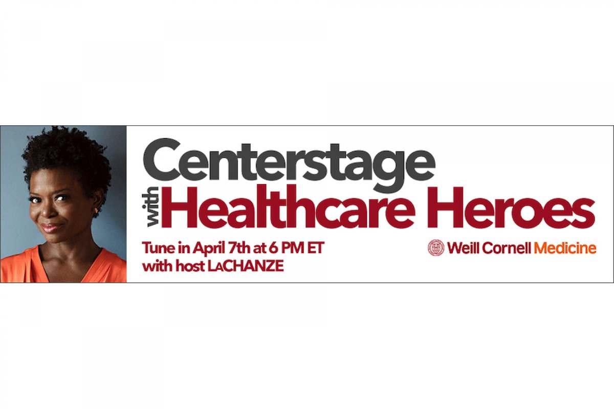 Season two of Centerstage With Healthcare Heroes in partnership with @playbill returns tomorrow! We're kicking off Act I of III with @laChanze and Drs. Nivee Amin and Susan Loeb-Zeitlin of #WCM for a conversation on women's health. #WorldHealthDay bit.ly/3rZ0EPg