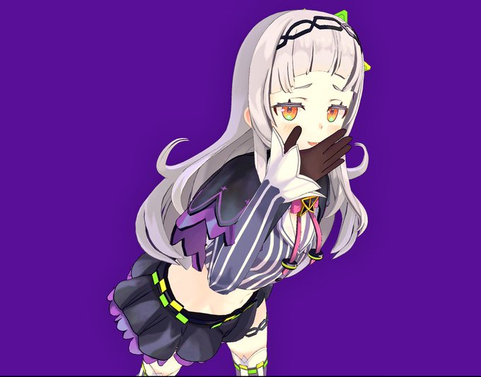 3Dで構図考えてたけどいい絵にならなかったので小柄なメスガキにバカにされるショットだけが出来上がった 