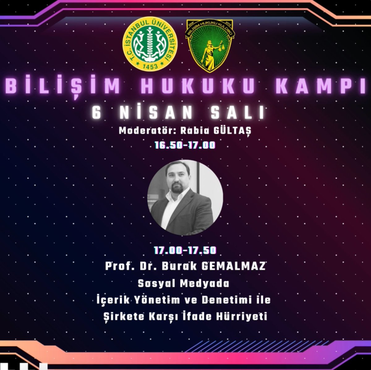 İÜHF <a href="/iuhf_bhk/">Bilişim Hukuku Kulübü</a> panelinde sosyal medya şirketlerinin kullanıcı içeriğine müdahalesine/hesap dondurmasına karşı ifade özgürlüğünün ileri sürülebilip sürülemeyeceği hakkında konuştuk. Konunun farklı hukuk disiplinlerinin katkısıyla ele alınması gerektiği anlaşılıyor.