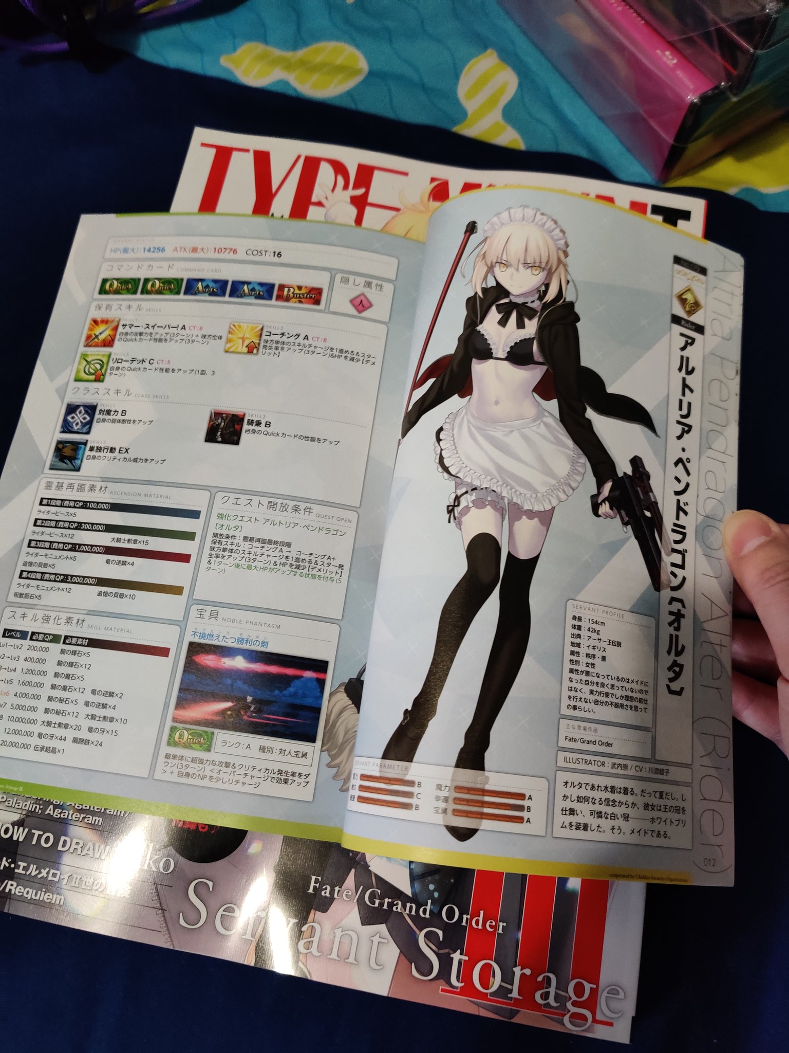 Tenma Also I Never Buy The Type Moon Ace Magazines But I Had To Do It For Tsukihime Melty Art Also Came Bundled With Fgo Character Guide I Don T Play Fgo