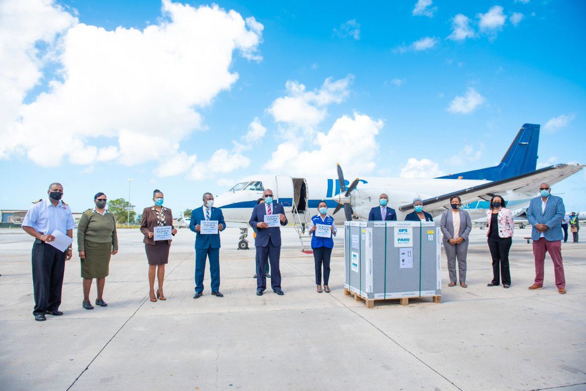opsoms's tweet photo. En los últimos días, nuestro Fondo Rotatorio 🔄, mecanismo designado por COVAX para hacer llegar vacunas #COVID19 a los países de las 🌎, hizo entrega de las mismas a: 

🇧🇸Bahamas
🇺🇾Uruguay
🇧🇧Barbados
🇩🇴Rep. Dominicana
🇹🇹Trinidad y Tobago
🇧🇿Belize https://t.co/C8kIvxe7GD