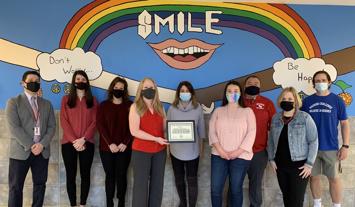 NRCSDistrict's tweet photo. Check out the link to the full list of this year's #EESTW's and be on the lookout soon for a behind the scenes glimpse into what really makes #FMS a rising #SchooltoWatch! 🐾

Pictured is our incredible #FMS #STW Writing Team.
@nysednews @nysmsa #GoodNewsTues #STW https://t.co/FhVg1Wovnb