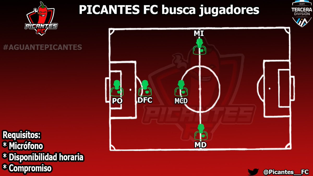 Buscamos las siguientes posiciones de cara a la siguiente temporada de la C de <a href="/IESAFIFAar/">IESA Argentina</a>