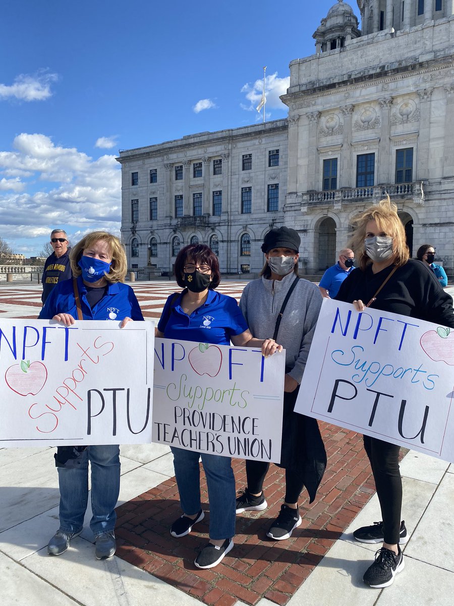 lauriebatek's tweet image. We stand strong and proud fir the Providence Teachers Union #Together4PVD