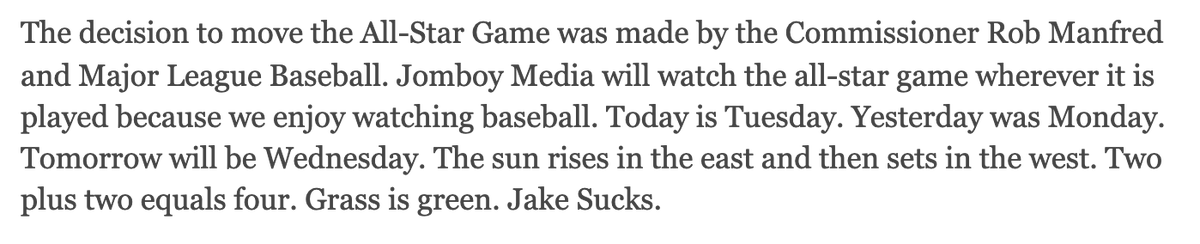 Jomboy_'s tweet photo. #JomboyMedia statement on the All-Star Game. https://t.co/GKozUSfgrZ