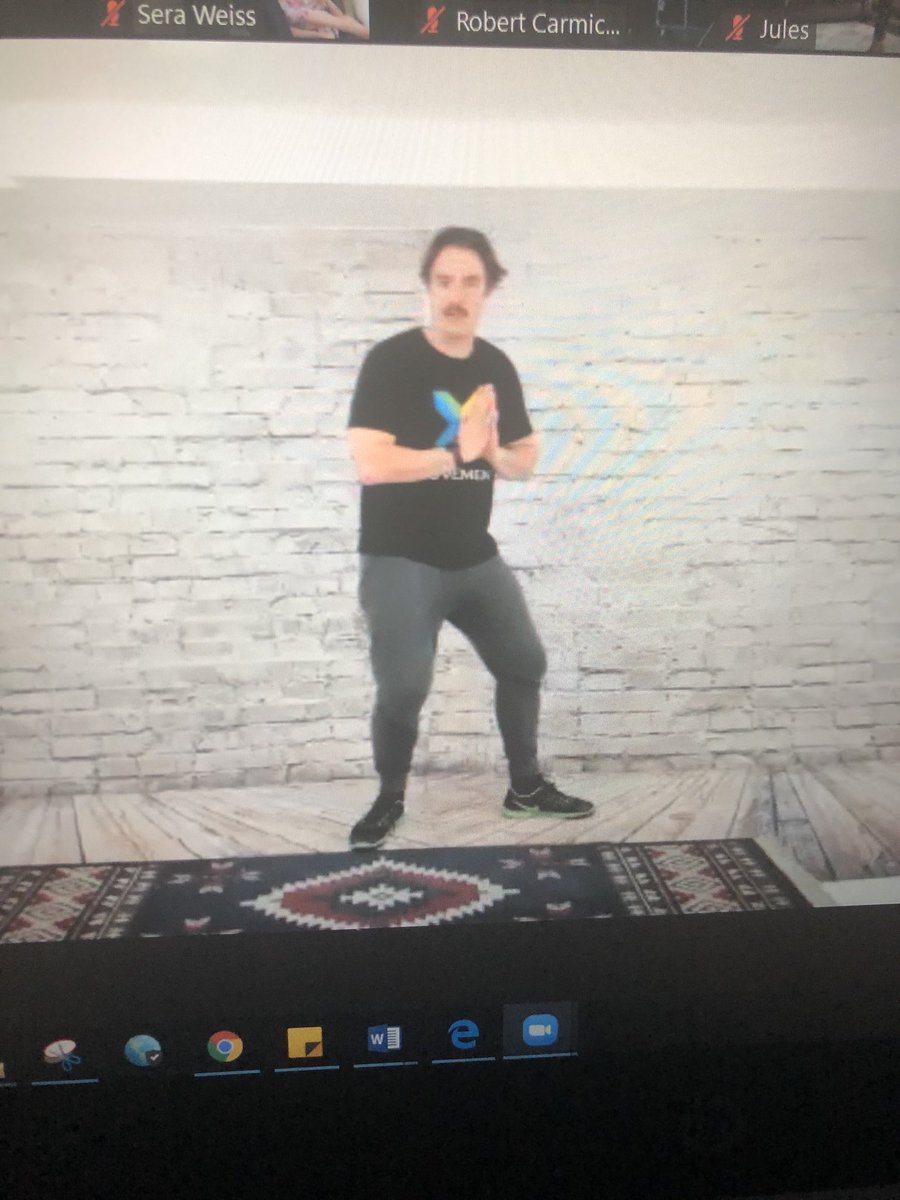 Regency_Acres's tweet photo. Working up a sweat, practicing balance abs breathing with X Movement with families and staff. There’s still time to join us. Link was shared  via email with F2F and EVS families https://t.co/UeRrkn7NCT