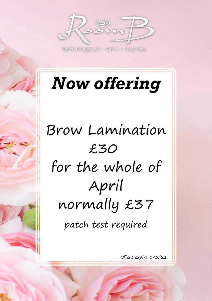 Another new treatment for when we re open
Brow Lamination, this treatment lasts 6-8 weeks and includes a wax and tint #browwax #browtint #browlamination #beauty #heatonmoor