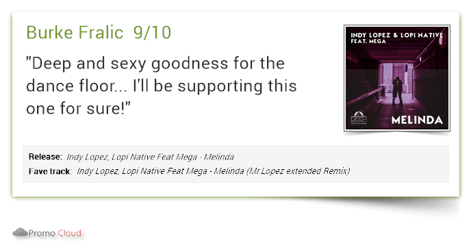 DeepRhymesMusic's tweet photo. Burke Fralic supports: Indy Lopez, Lopi Native Feat Mega - Melinda 9/10 @lopi_native #newrelease https://t.co/AdZiknD4Lh #soulful #amapiano @IndyLopez @traxsource #deepho https://t.co/7hsBCb5wkg