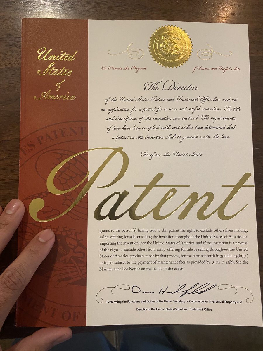 AmolSoin's tweet photo. Always a fun day when a new patent comes in the mail. Closed Loop Neuromodulation by Soin Neuroscience! https://t.co/2hFDoUtsZR