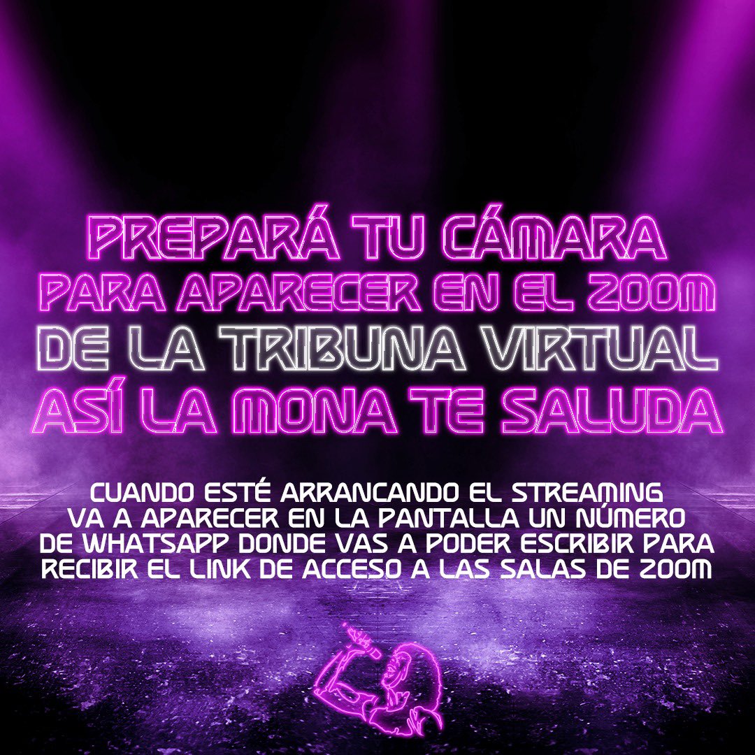 CADA VEZ FALTA MENOS PARA EL 2do STREAMING DE LA MONA!
Te dejamos algunos consejos para que disfrutes mejor el show!