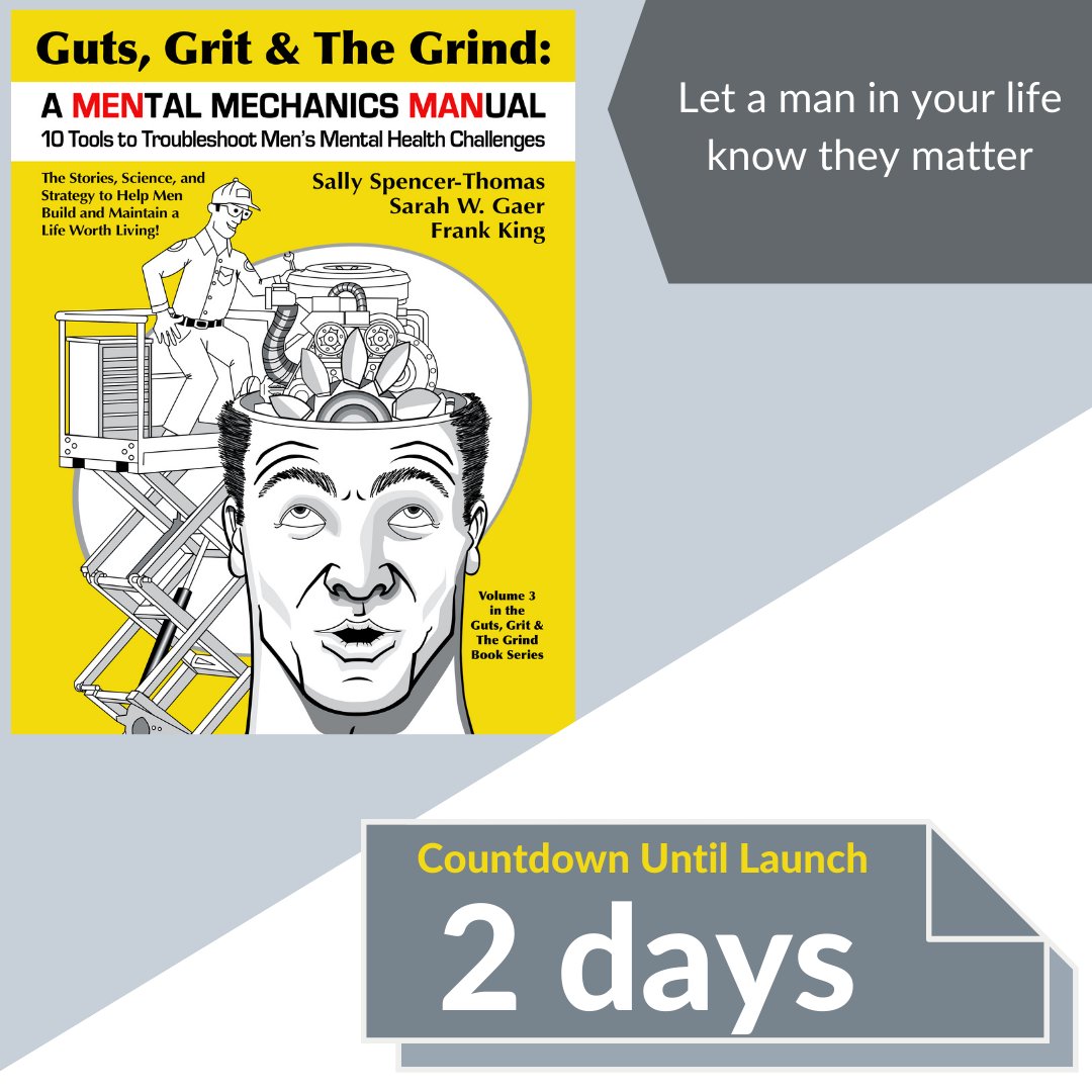 2 days! Guts, Grit & The Grind volume 3 will be released in 2 short days. This book is a great tool for any man who may be facing mental health challenges. Be sure to grab a copy in 2 days. #mentalhealth #elevatetheconvo