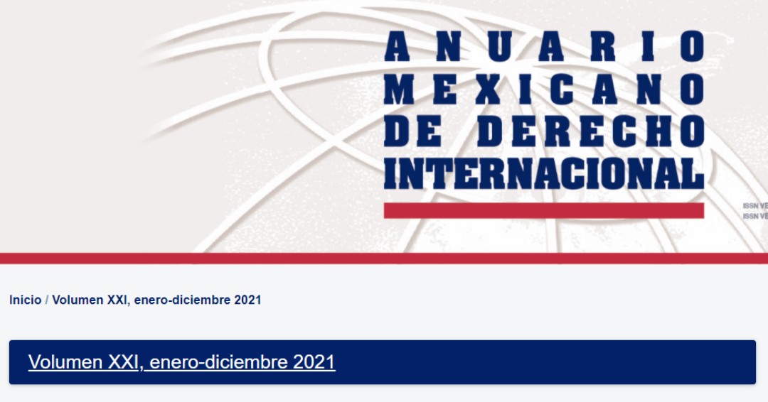 🤓¿Ya conoces el Anuario Mexicano de Derecho Internacional? 
Consulta el volumen Volumen XXI del AMDI Enero- Diciembre 2021 📖

Comparte con nosotros tus impresiones sobre el nuevo volumen del AMDI en esta publicación 😃

Descarga o consulta en línea 📲 bit.ly/31Q9sMI