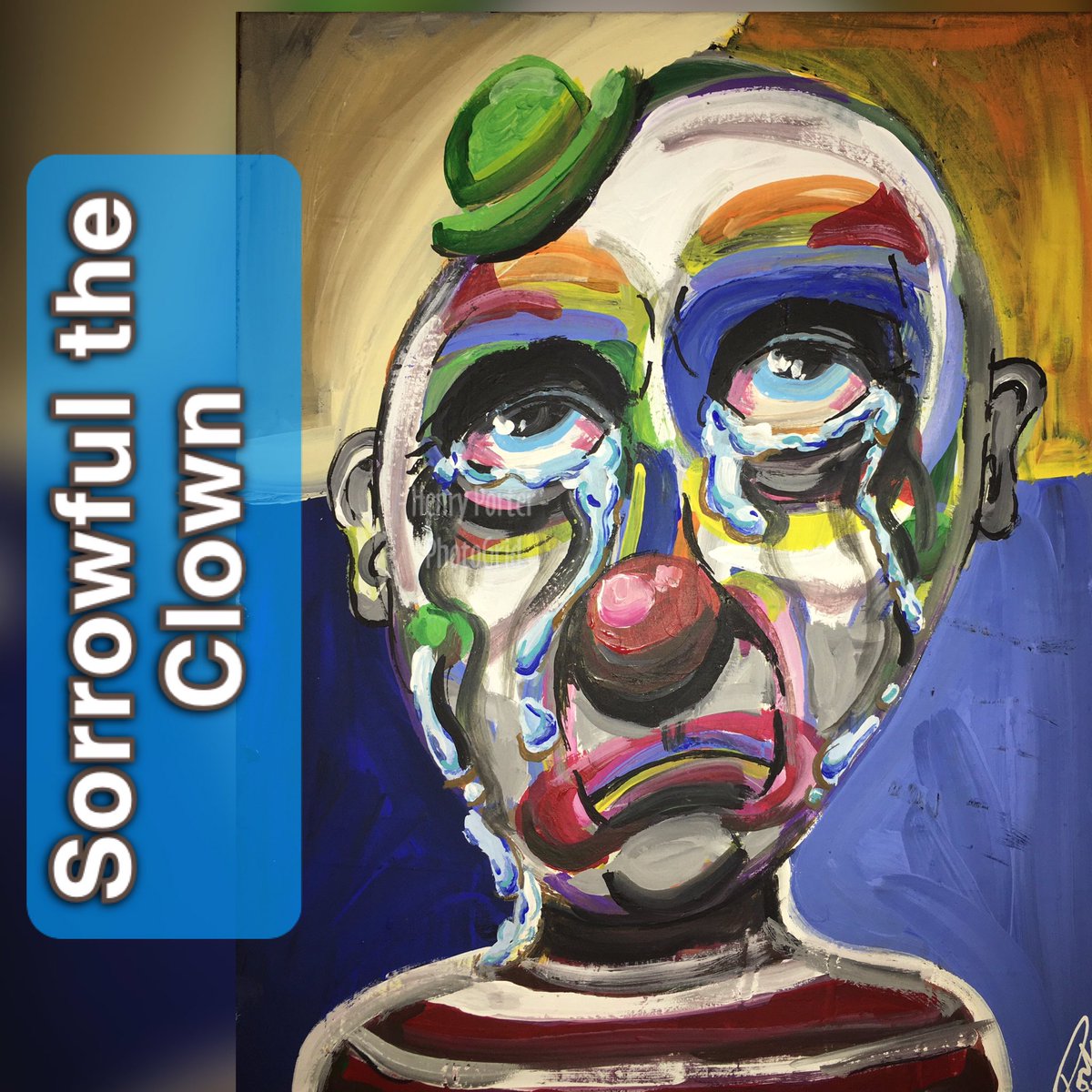 Artist02729090's tweet photo. “Sorrowful the Clown’”
Acrylic on 16”x20” acid-free canvas #acrylic #canvas #clown #sorrowful #theclown #sad #sadclown #artist40plus #art2021 #paintingday #artist #semirealism #realisticart #acrylicpainting #painting #art #instagramartist #artforsale #talentinlockdown #insta https://t.co/pbbO5lmnXs