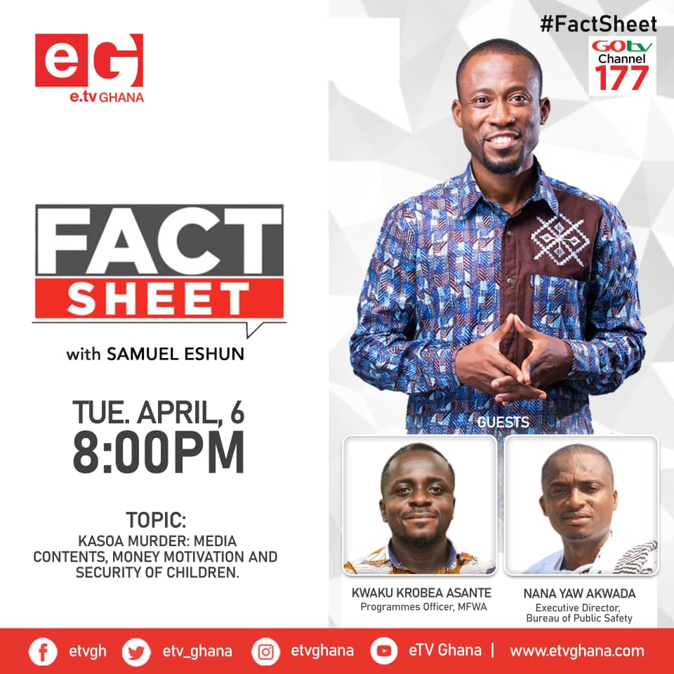 BPSGhana's tweet photo. Tonight on the #FactSheet on @etv_ghana we're discussing Public Safety.

#BPSWatch #NationalSafetyMonth #NSM21 https://t.co/0jsCYnO2Hy