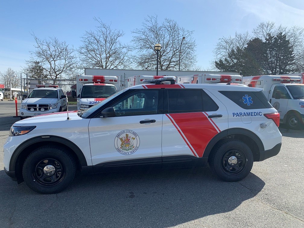 Excited about that #newcarsmell. Our new #paramedic support vehicles are ready for the road. We are lucky to be adding 24 of these Ford Interceptor Utility #Hybrids to our fleet. Look for the new emergency vehicles in communities across the province.