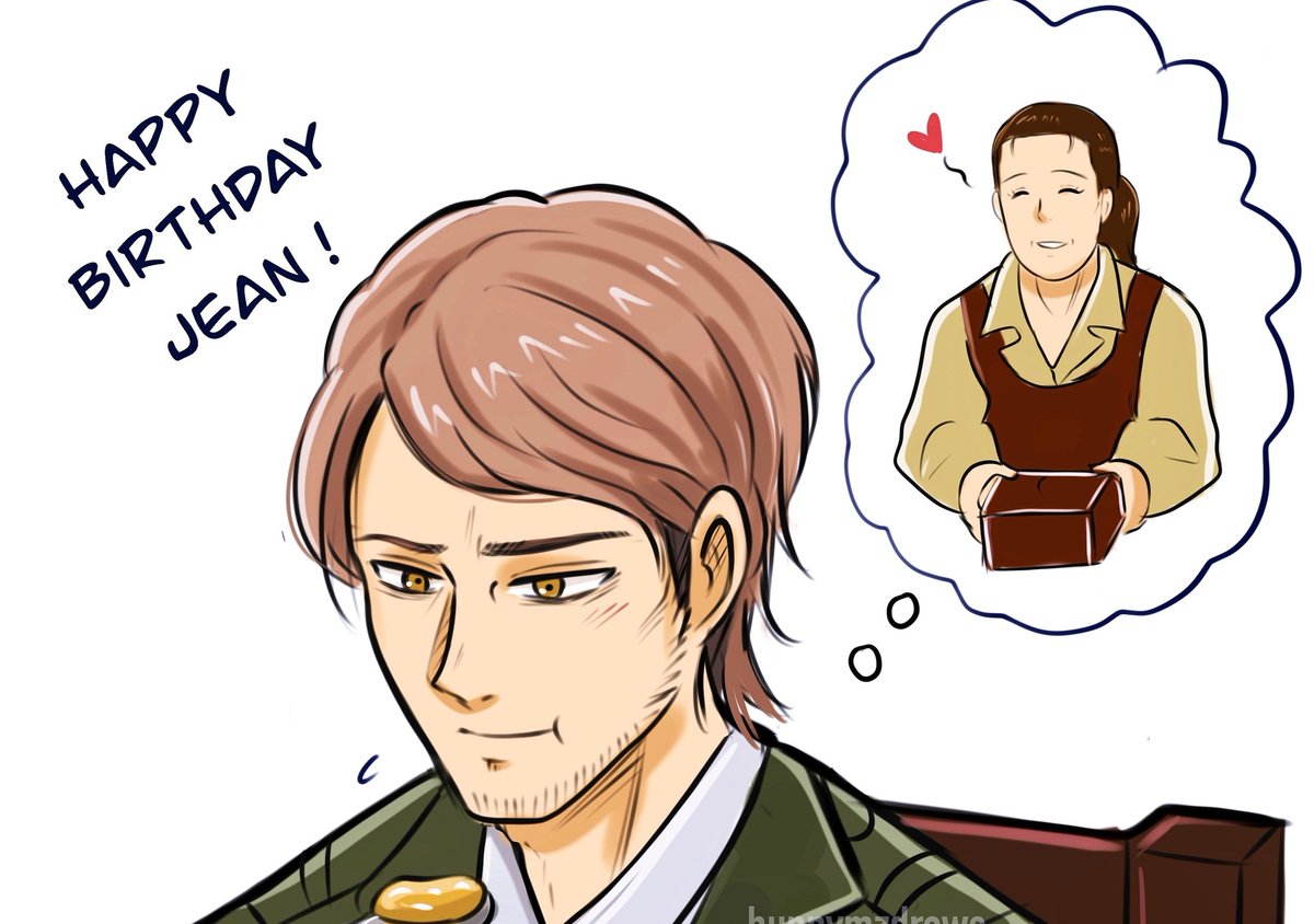 "Happy Birthday Jeanbo" - from, your Mom 💕

#jeankirschtein #attackontitanseason4 #attackontitan #shingekinokyojin #snk #aot #jeankirstein #hunnymzdraws 