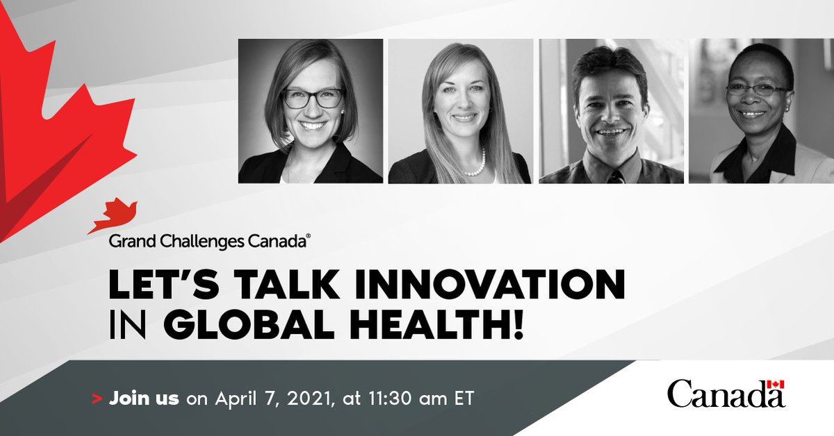 CanadaDev's tweet photo. 📢 Tune in today at 11:30 am ET! 

With Minister Gould, learn about: 

👉 innovative solutions that contribute to global health 

👉 how projects pivoted to tackle COVID-19 

#GlobalHealth #GrandChallenges https://t.co/WBvSLp9pja